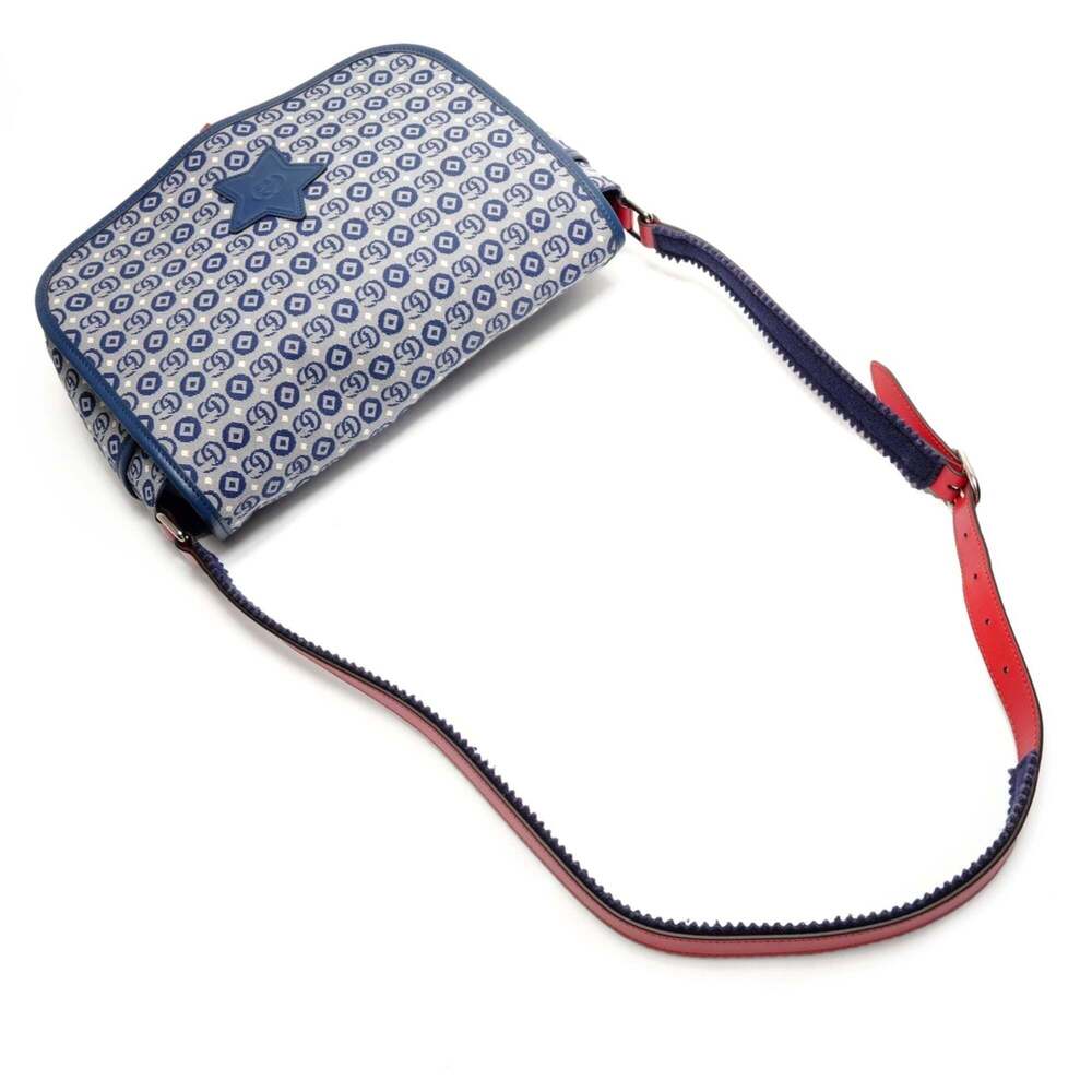 GUCCI Blue Messenger Shoulder Bag - Picture 8 of 13